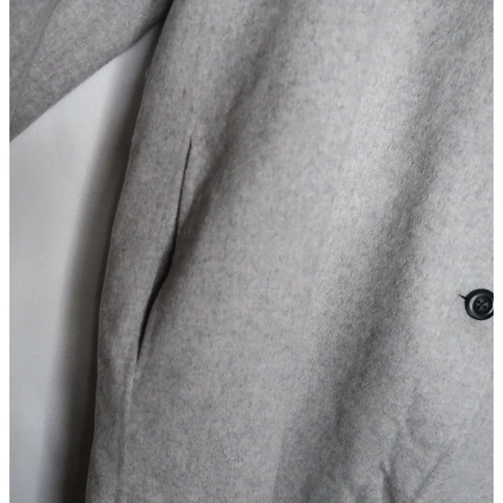 NWT GAP Wool Coat Special Gray Minimalist Long Coat Jacket Women's XXL Cozy‎
